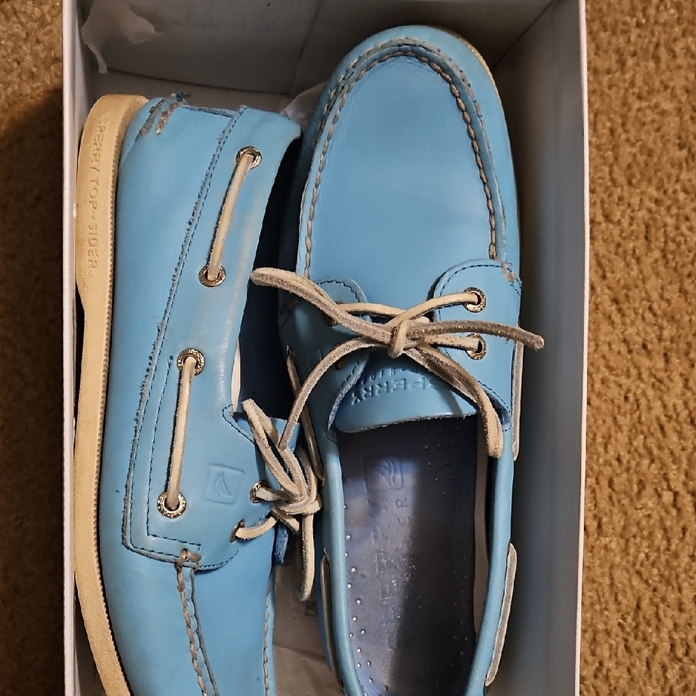 Sperry Men's Light Blue Boat Shoes